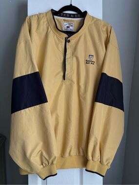 Cut­ter & Buck Men’s Yellow Golf Pullover Windbreaker Jacket